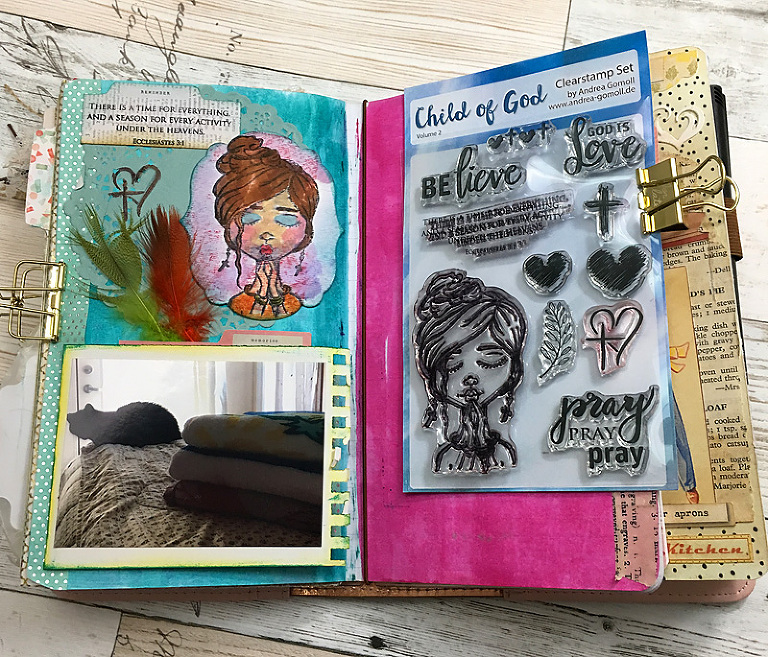 Bible Journal Page with using Cre8tive Cre8tions Clearstamps