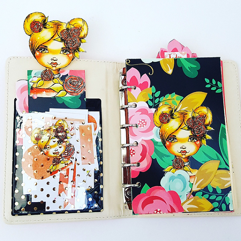 Planner Prima Websters Pages using Cre8tive Cre8tions Stamps by Andrea Gomoll