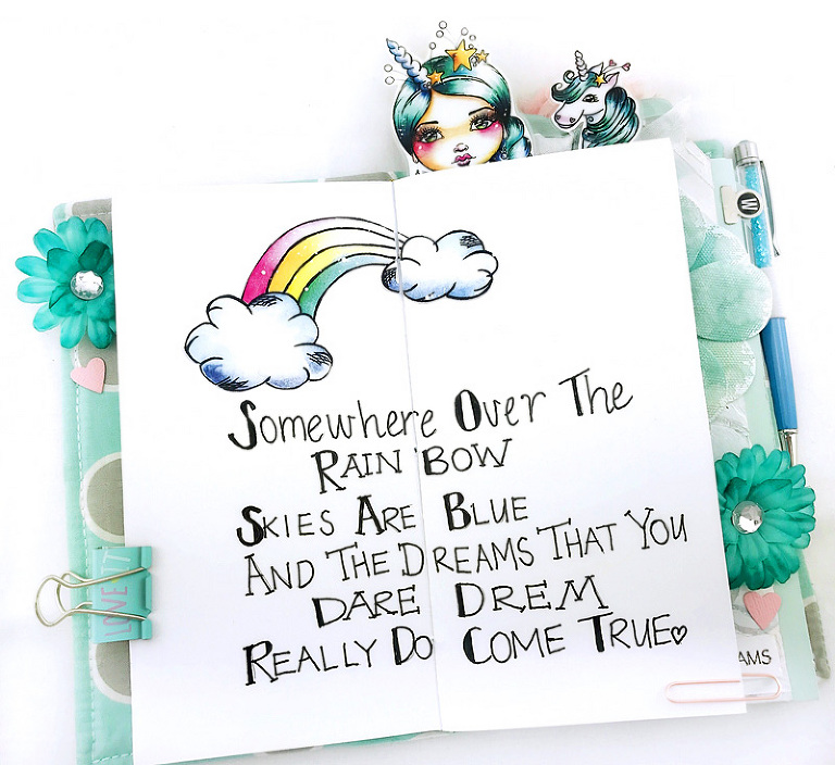 Planner Setup using Cre8tive Cre8tions Designs Clearstamps and Printables by Andrea Gomoll