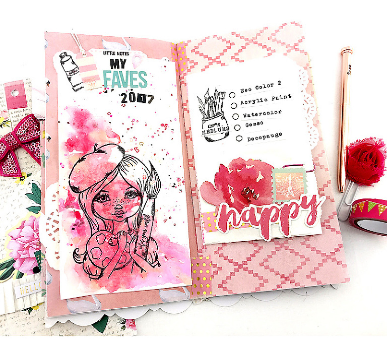 Planner Prima Websters Pages using Cre8tive Cre8tions Stamps by Andrea Gomoll