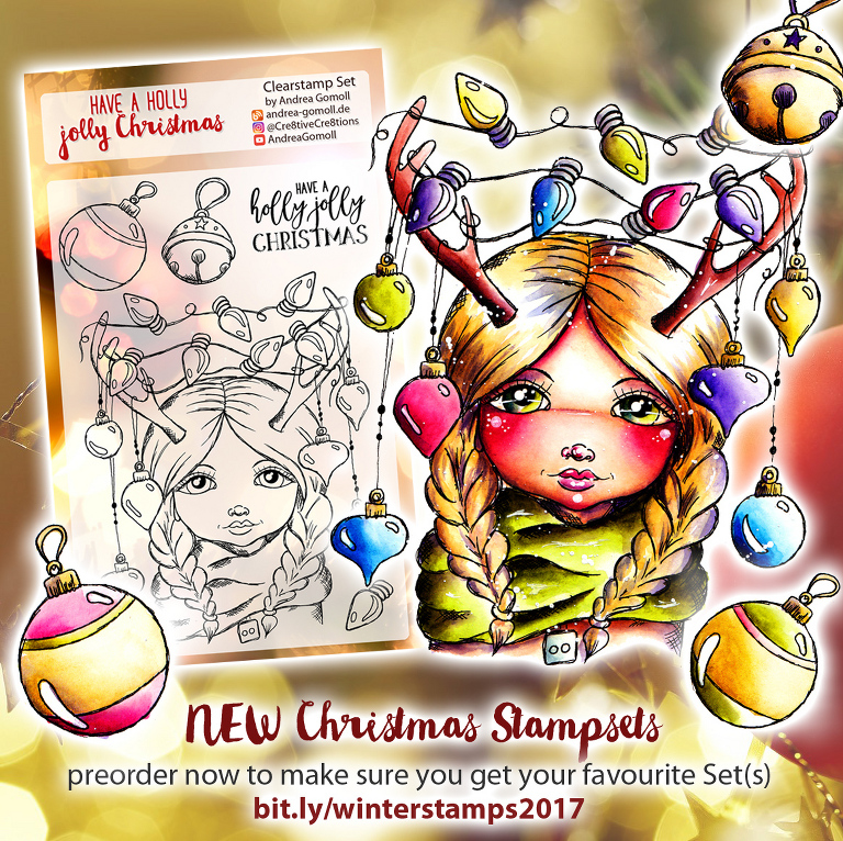 Cre8tive Cre8tions Andrea Gomoll Christmas Stamps