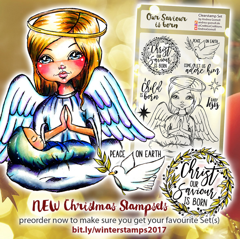 Cre8tive Cre8tions Andrea Gomoll Christmas Stamps