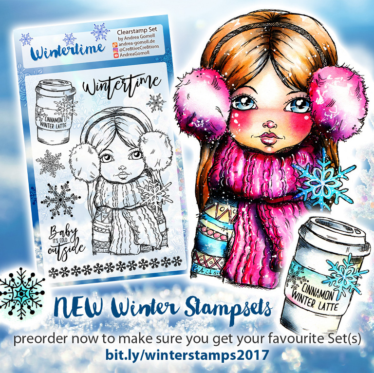 Cre8tive Cre8tions Andrea Gomoll Winter Stamps