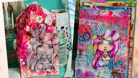 Cre8tive Cre8tions Andrea Gomoll Art Journal Stamps with LDRS Creative at HSN