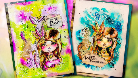 Cre8tive Cre8tions Andrea Gomoll Art Journal Stamps with LDRS Creative at HSN