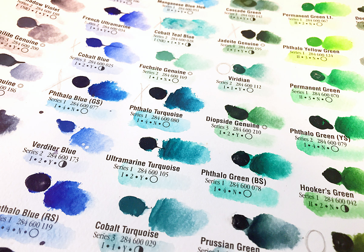 Daniel Smith Watercolors – my Top 10 Colors + free Swatch Sheet ...