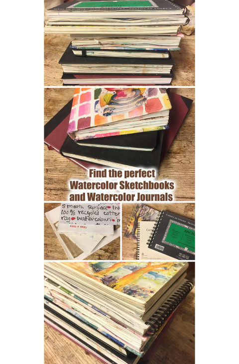My favourite Watercolor Sketchbooks & Watercolor Journals » Cre8tive  Cre8tions by Andrea Gomoll